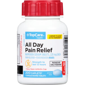 TopCare Health 220 mg All Day Pain Relief 200 Caplets