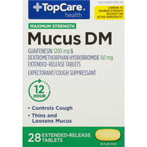TopCare Health Maximum Strength Mucus DM 28 Extended-Release Tablets