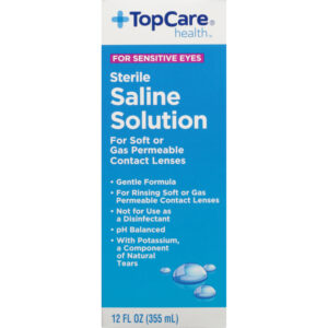 TopCare Health Sterile Saline Solution 12 fl oz