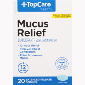 TopCare Health 600 mg Mucus Relief 20 Tablets