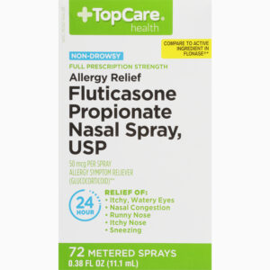 TopCare Health 50 mcg Full Prescription Strength Non-Drowsy Allergy Relief Fluticasone Propionate Nasal Spray 0.38 ea