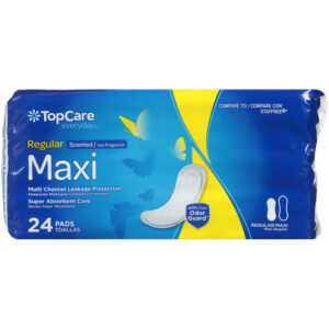 Super Absorbent Regular Maxi Pads  Scented