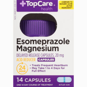TopCare Health 20 mg Esomeprazole Magnesium 14 Capsules