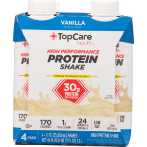 TopCare Health Vanilla Protein Shake 4 Cartons