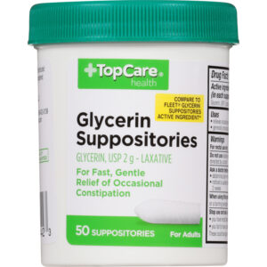 TopCare Health 2 g Glycerin Suppositories 50 Suppositories