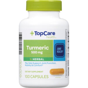TopCare Health Turmeric Herbal 500 mg 100 Capsules