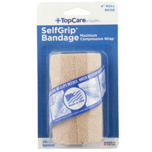 Selfgrip  Maximum Compression Wrap Bandage 4" Roll  Beige