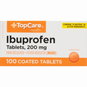TopCare Health 200 mg Ibuprofen 100 Coated Tablets