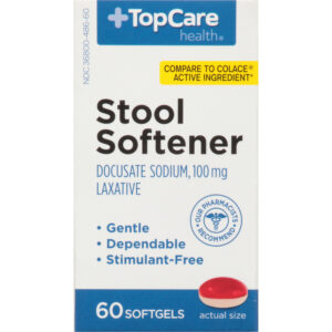 TopCare Health 100 mg Stool Softener 60 Softgels