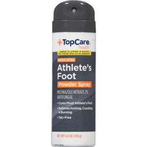 TopCare Health Medicated Athlete's Foot Powder Spray 4.6 oz