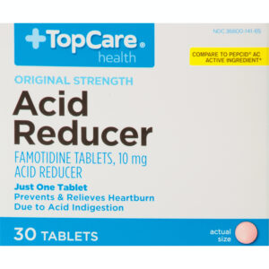 TopCare Health 10 mg Original Strength Acid Reducer 30 Tablets