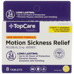 Motion Sickness Tablet Less Drowsy