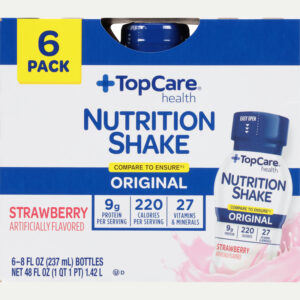 TopCare Health Original Strawberry Nutrition Shake 6 ea