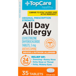 TopCare Health Tablets 5 mg Original Prescription Strength All Day Allergy 35 ea