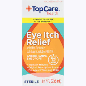 TopCare Health Sterile Original Prescription Strength Eye Itch Relief 0.17 fl oz
