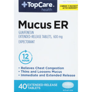 TopCare Health 600 mg Mucus ER 40 Tablets