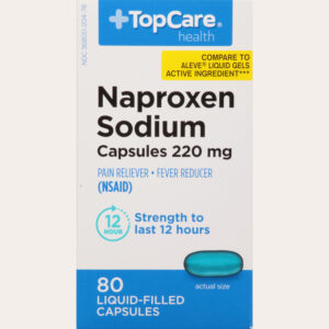 TopCare Health 220 mg Naproxen Sodium 80 Capsules
