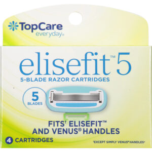 TopCare Everyday Elisefit 5 Blade Razor Cartridges 4 ea