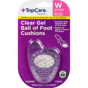 TopCare Health Women Clear Gel Ball of Foot Cushions 1 ea