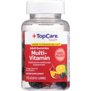 TopCare Health Orange  Cherry & Berry Flavors Adult Multi-Vitamin 70 Gummies