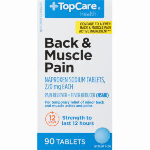 TopCare Health 220 mg Back & Muscle Pain 90 Tablets