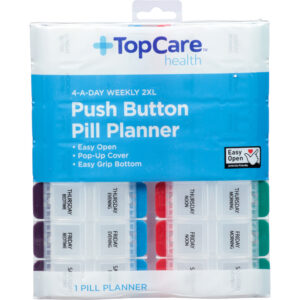 TopCare Health Push Button Pill Planner 1 ea