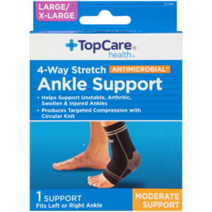 Small / Medium Moderate Support 4-Way Stretch Antimicrobial Ankle Support