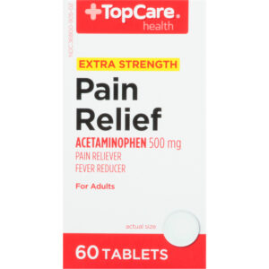 TopCare Health Adults Extra Strength 500 Mg Pain Relief Tablets 60 ea