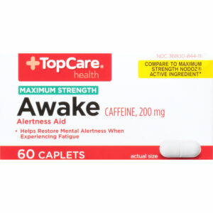 TopCare Health 200 mg Maximum Strength Awake 60 Caplets
