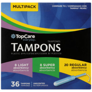 Tampons Plastic Unscented Multi Pk