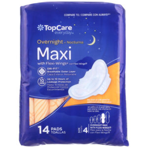 Overnight Absorbency Maxi With Flexi-Wings Pads