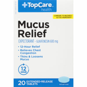 TopCare Health 600 mg Mucus Relief 20 Extended-Release Tablets