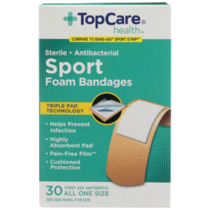 Sterile Antibacterial Sport First Aid Antiseptic All One Size Foam Bandages