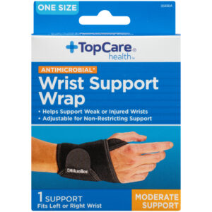 Antimicrobial Moderate Wrist Support Wrap  One Size