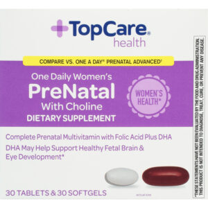 TopCare Health Tablets & Softgels One Daily Women's PreNatal with Choline 60 Pices