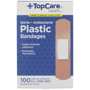 Antibacterial Plastic First Aid Antiseptic All One Size Bandages