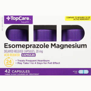 TopCare Health 20 mg Esomeprazole Magnesium 42 Capsules