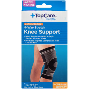 Antimicrobial 4-Way Stretch Moderate Knee Support  Large/X-Large