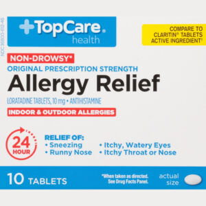 TopCare Health Non-Drowsy 10 mg Original Prescription Strength Allergy Relief 10 Tablets