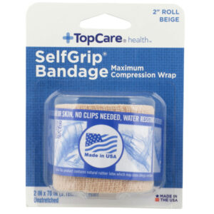 Selfgrip  Maximum Compression Wrap Bandage 2" Roll  Beige