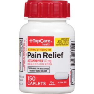 TopCare Health 500 mg Extra Strength Pain Relief 150 Caplets