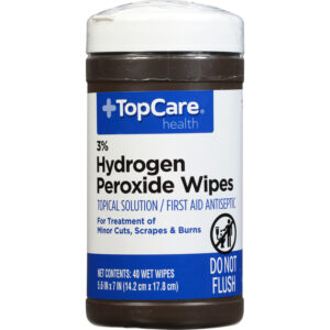 TopCare Health 3% Hydrogen Peroxide Wipes 40 ea