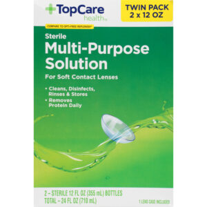 TopCare Health Twin Pack Multi-Purpose Solution 2 - 12 fl oz Bottles