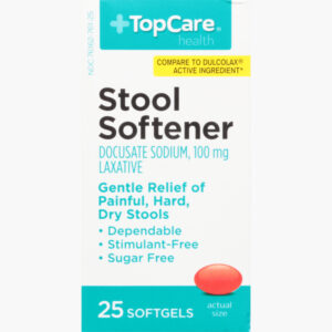 TopCare Health 100 mg Stool Softener 25 Softgels