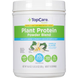 TopCare Health Plant Protein Vanilla Flavor Powder Blend 18.6 oz