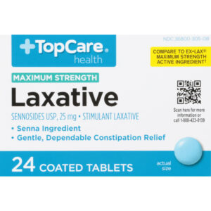 TopCare Health Maximum Strength 25 mg Laxative 24 Tablets