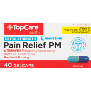 Pain Relief Acetaminophen Pm Gelcap 40 Ct