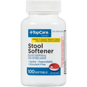 TopCare Health 100 mg Stool Softener 100 Softgels