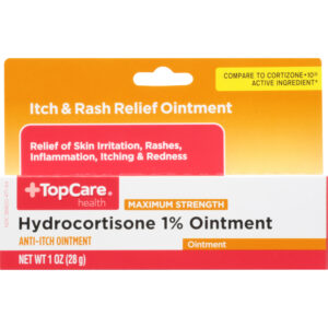 TopCare Health Maximum Strength Hydrocortisone 1% Anti-Itch Ointment 1 oz