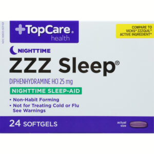TopCare Health 25 mg Nighttime ZZZ Sleep 24 Softgels